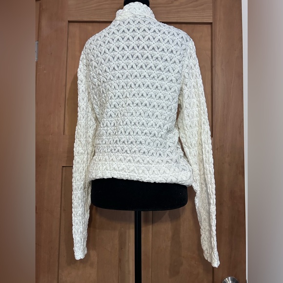 Sanctuary Cream Textured Women's Turtleneck Sweater - Picture 2 of 5